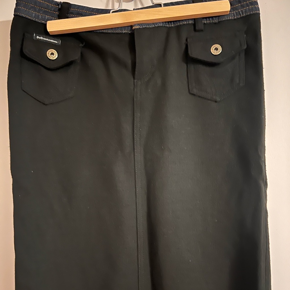 D&G Black Pencil Skirt